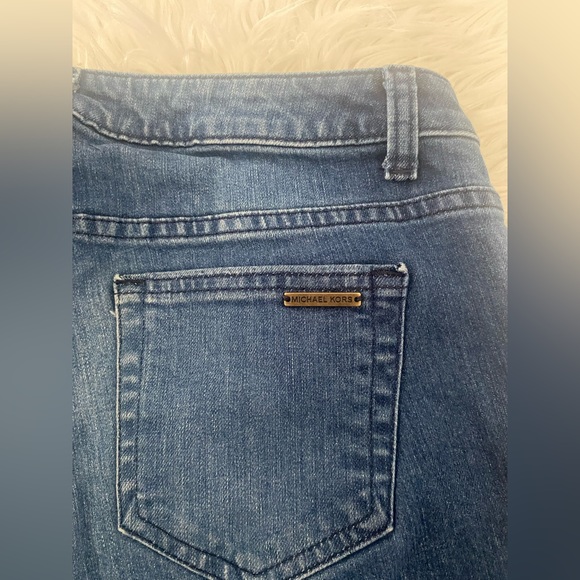 SOLD Michael Kors Izzy Undone Raw Edge Skinny Jeans - Picture 8 of 9
